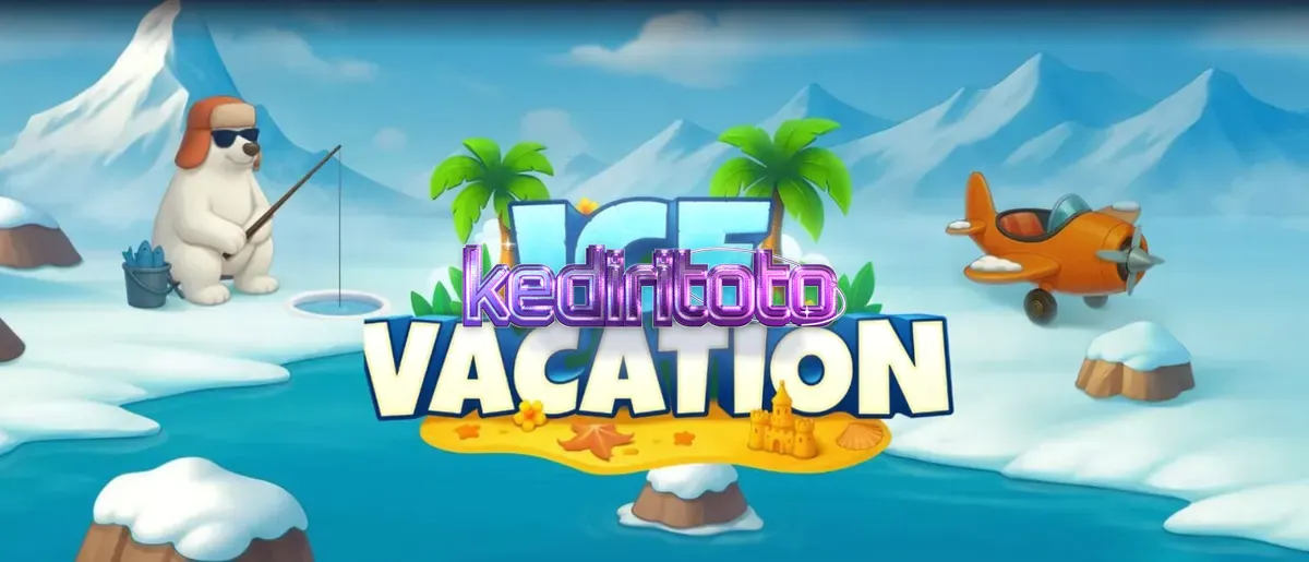 Pemandangan karakter kartun lucu di slot Ice Vacation